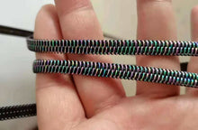 Load image into Gallery viewer, Clear Midnight Prism Zipper Tape - 5 Yard Cuts - Pre-Order