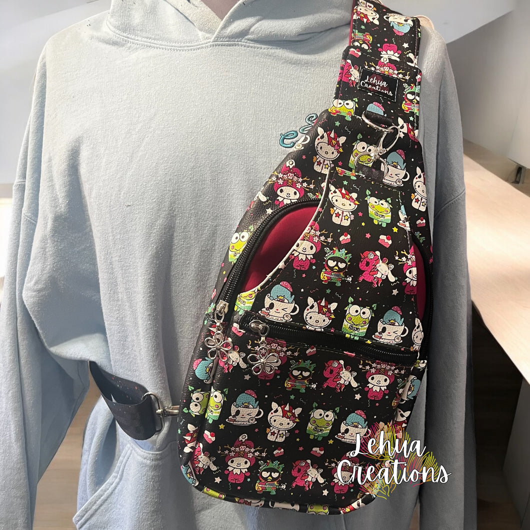 Crossbody Sling - San Friends Dark Background