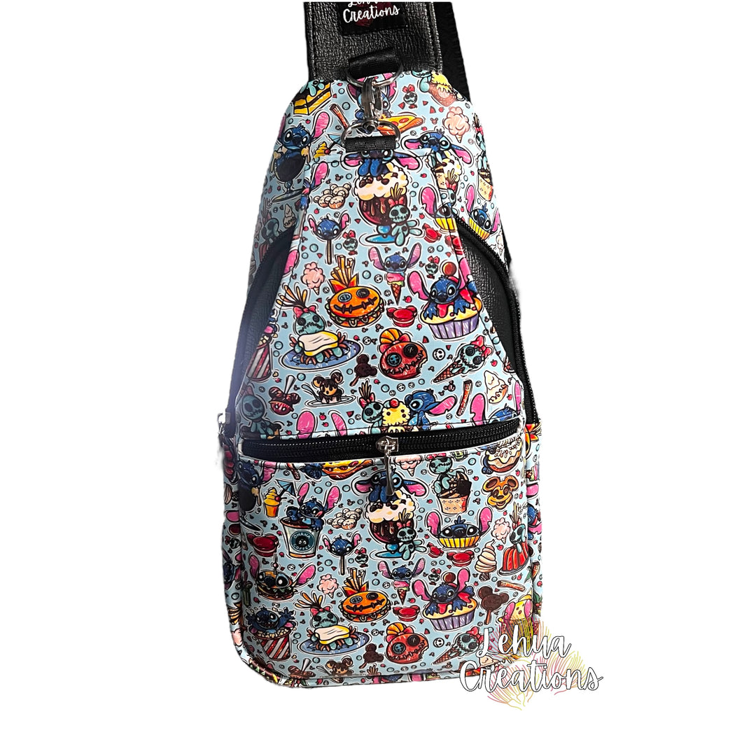 Crossbody Sling - Blue Alien Snacks