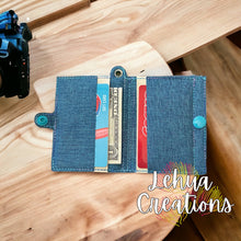 Load image into Gallery viewer, Embroidered Snap Tab Wallet

