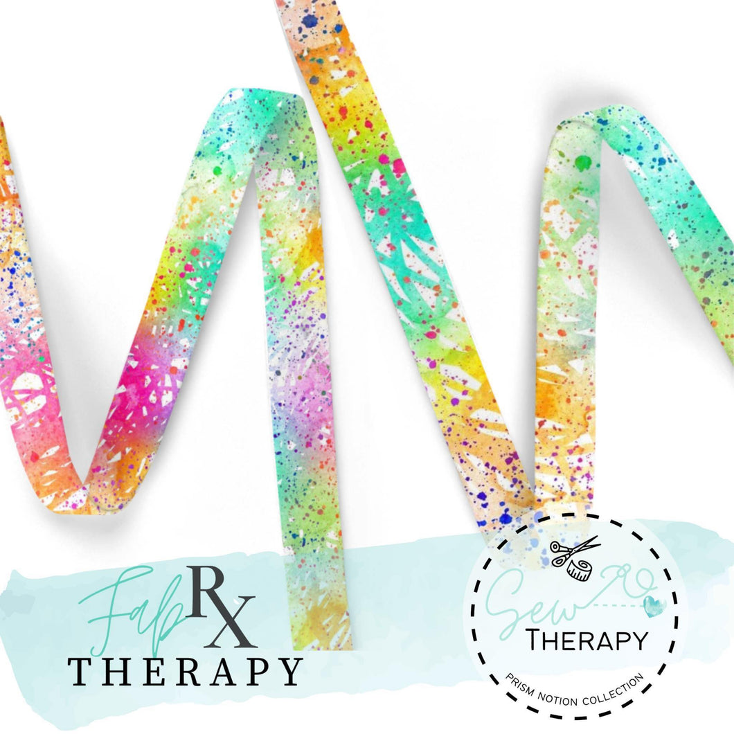 Rainbow Splatter - Seatbelt Webbing